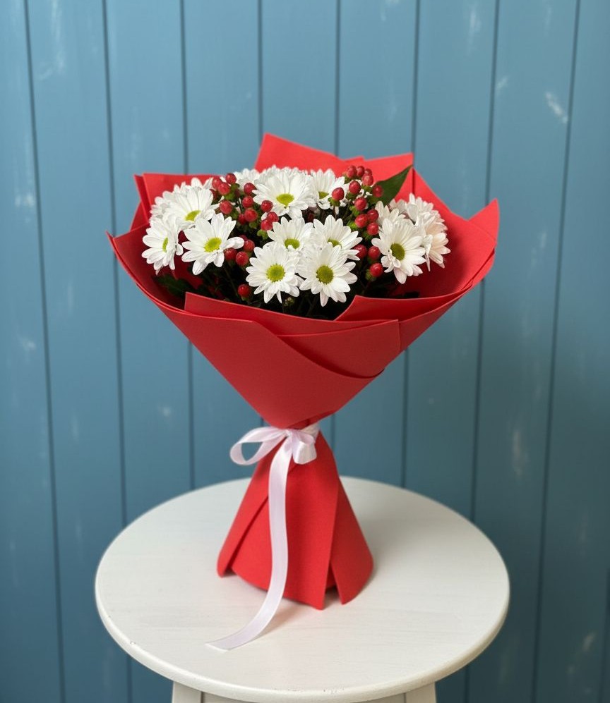 Букет цветов из: Хризантемы в Аристово