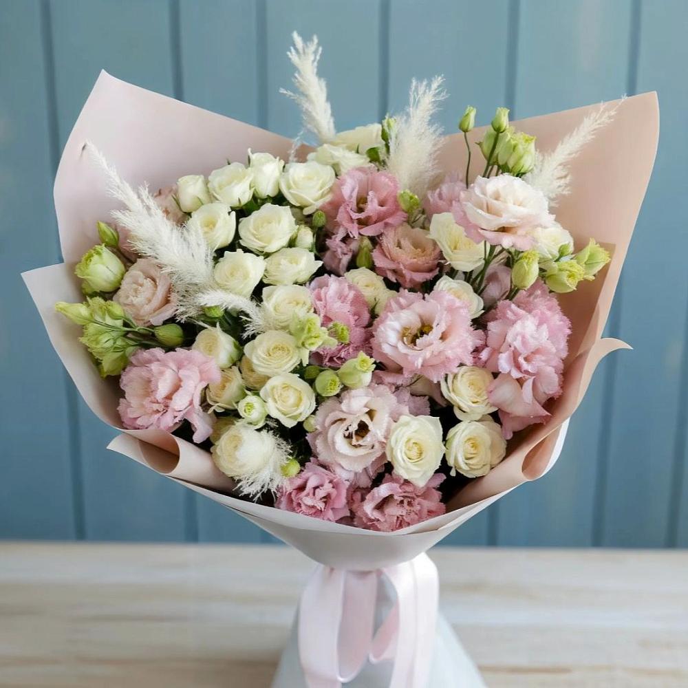 Букет цветов из: Альстромерии и Розы в Аристово