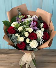 Букет цветов из:  Розы и Альстромерии в Аристово