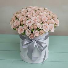 Цветочная композиция из Розы в шляпной коробке в Аристово