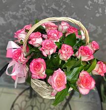 Цветочная композиция из Розы в корзине #REPLACE_PRED# Аристово