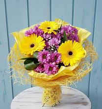 Букет цветов из:  Хризантемы и Герберы в Аристово
