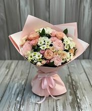 Букет цветов из:  Гвоздики, Розы и Хризантемы в Аристово