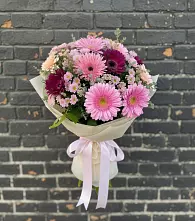 Букет цветов из:  Герберы и Хризантемы в Аристово
