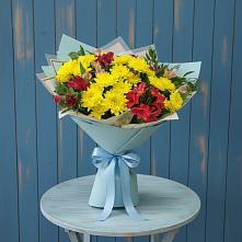 Букет цветов из:  Альстромерии и Хризантемы #REPLACE_PRED# Аристово