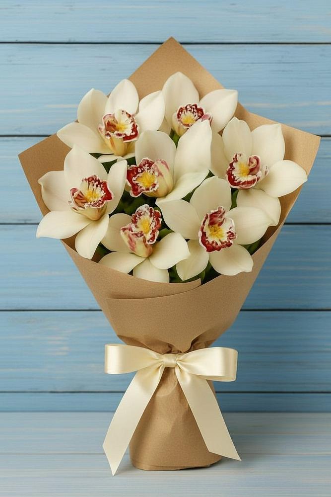 Букет цветов из: Орхидеи и Розы в Аристово