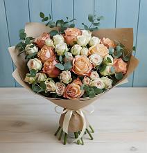 Букет цветов из:  Альстромерии и Розы #REPLACE_PRED# Аристово